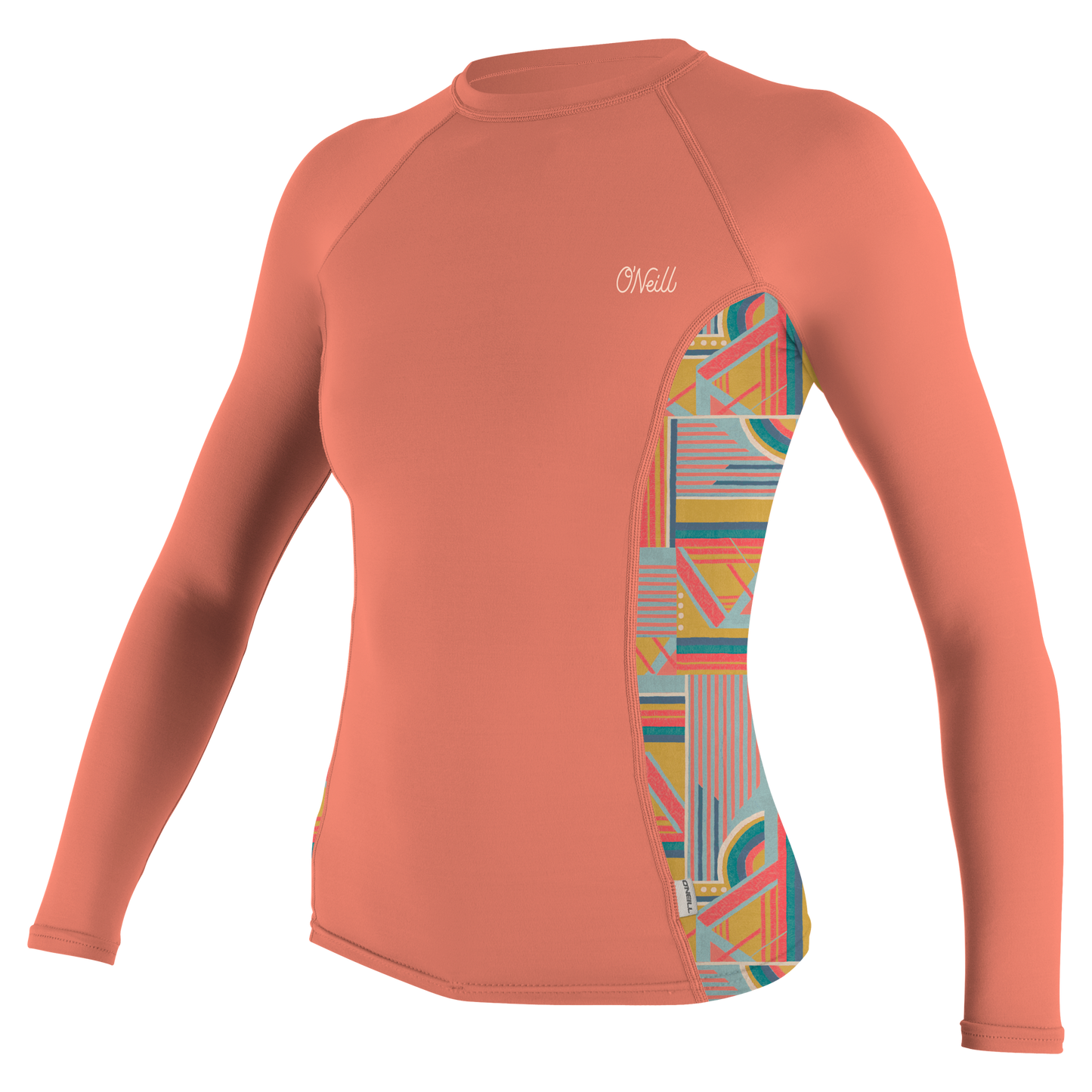 O'Neill Wms Side Print L/S Rash Guard - L/S Rash Guards