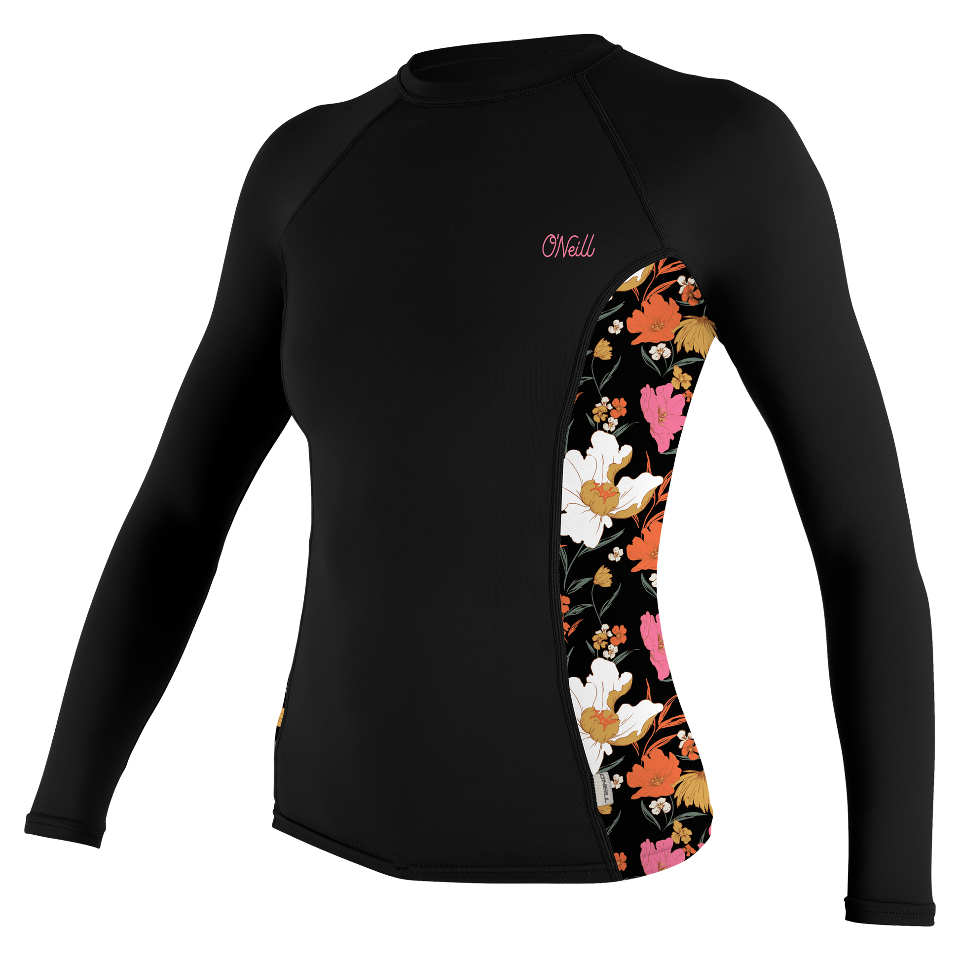 O'Neill Wms Side Print L/S Rash Guard - L/S Rash Guards