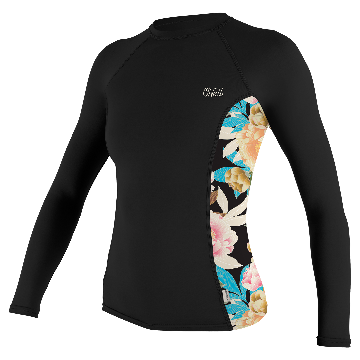 O'Neill Wms Side Print L/S Rash Guard - L/S Rash Guards