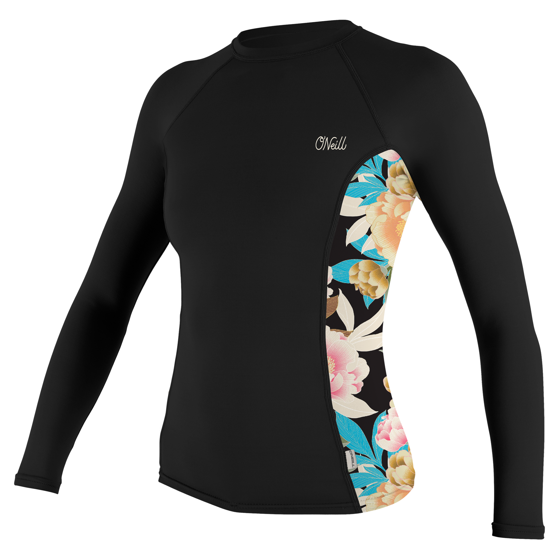 O'Neill Wms Side Print L/S Rash Guard - L/S Rash Guards