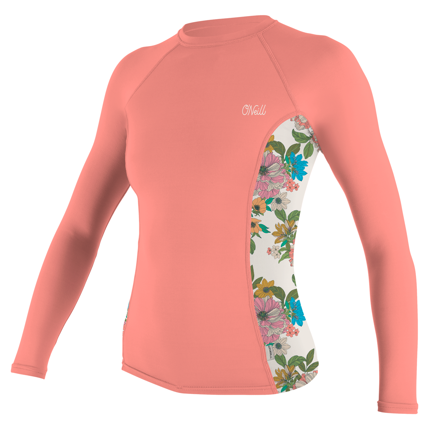 O'Neill Wms Side Print L/S Rash Guard - L/S Rash Guards