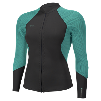 O'Neill Wms Hyperfreak 2/1.5 Front Zip Jacket - Jackets
