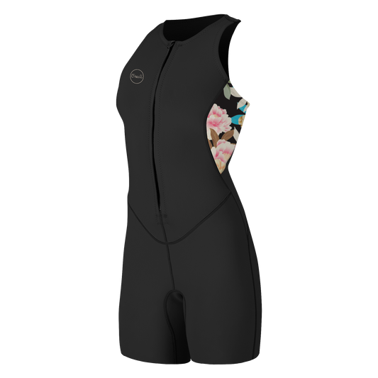 O'Neill Wms Bahia 1.5mm Front Zip Shorty - Sleeveless / Front-zip
