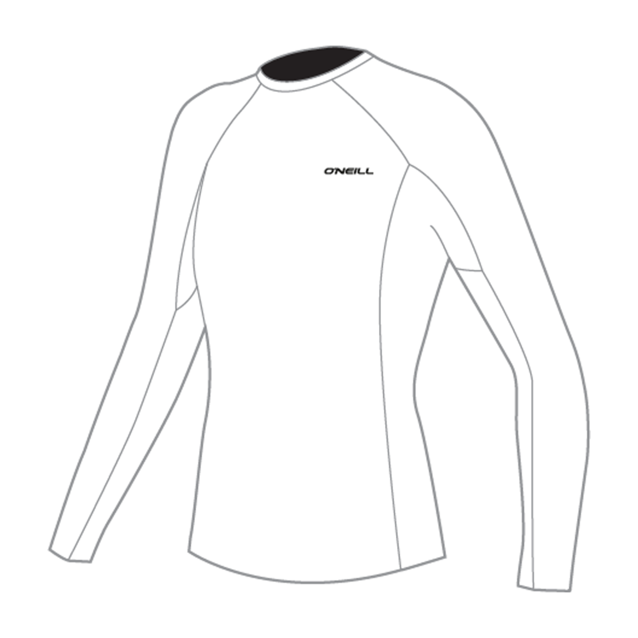 O'Neill Wms Basic Skins L/S Rash Guard - L/S Rash Guards