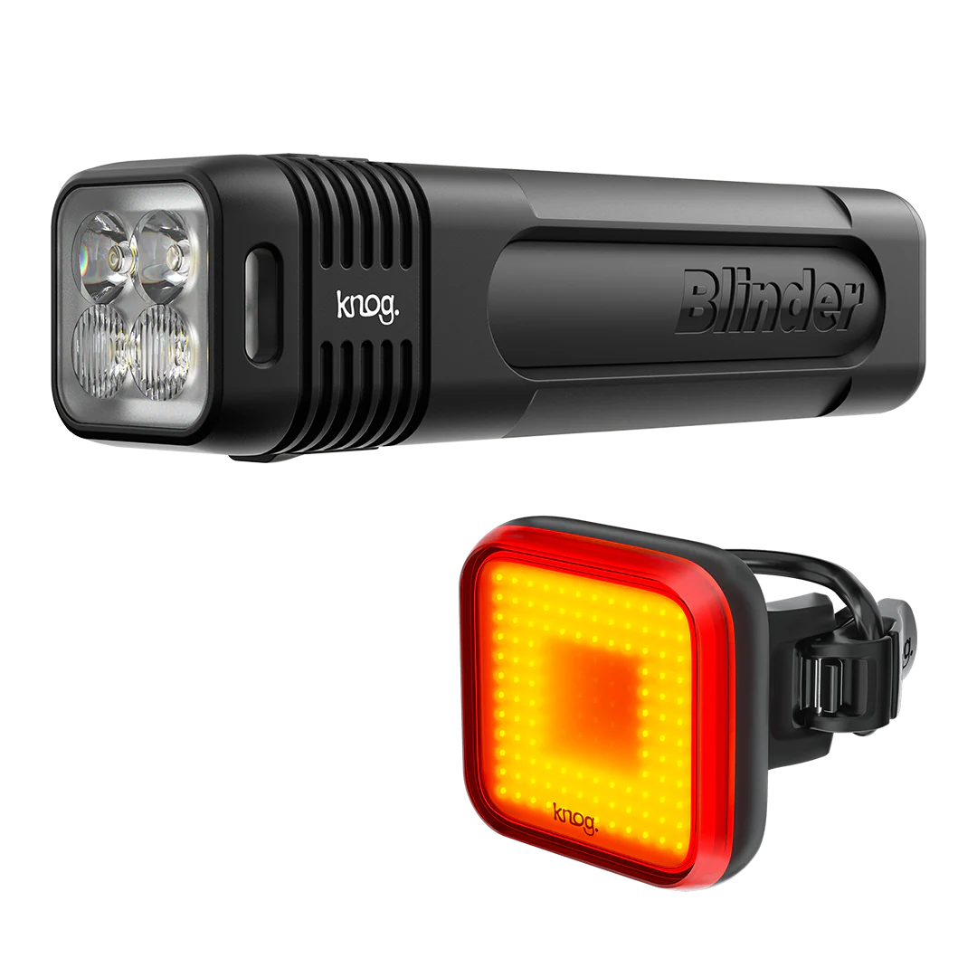 Knog Blinder Pro 900 / Blinder Rear - Square Bike Light Set - Light Sets