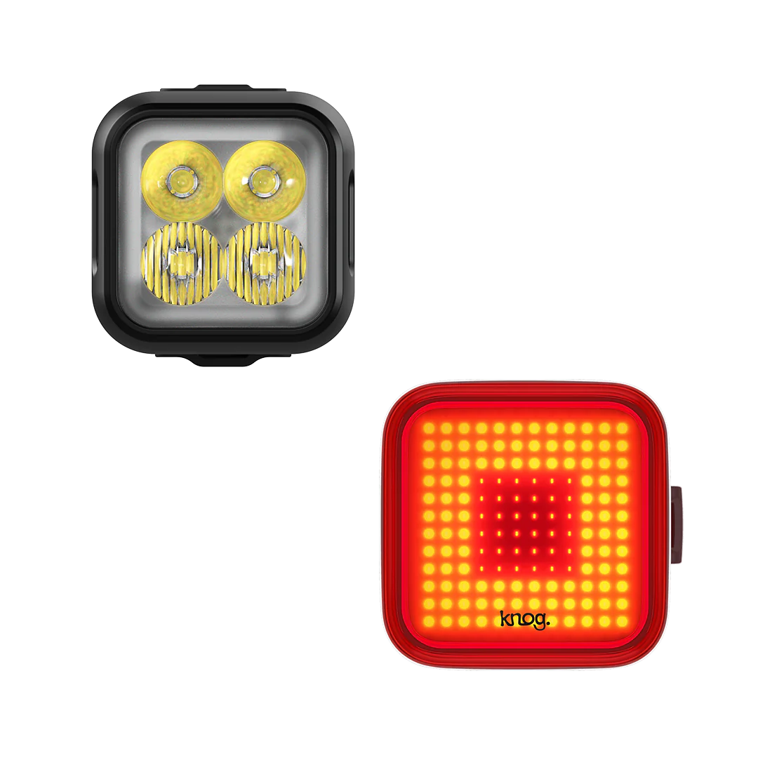 Knog Blinder Pro 900 / Blinder Rear - Square Bike Light Set - Light Sets