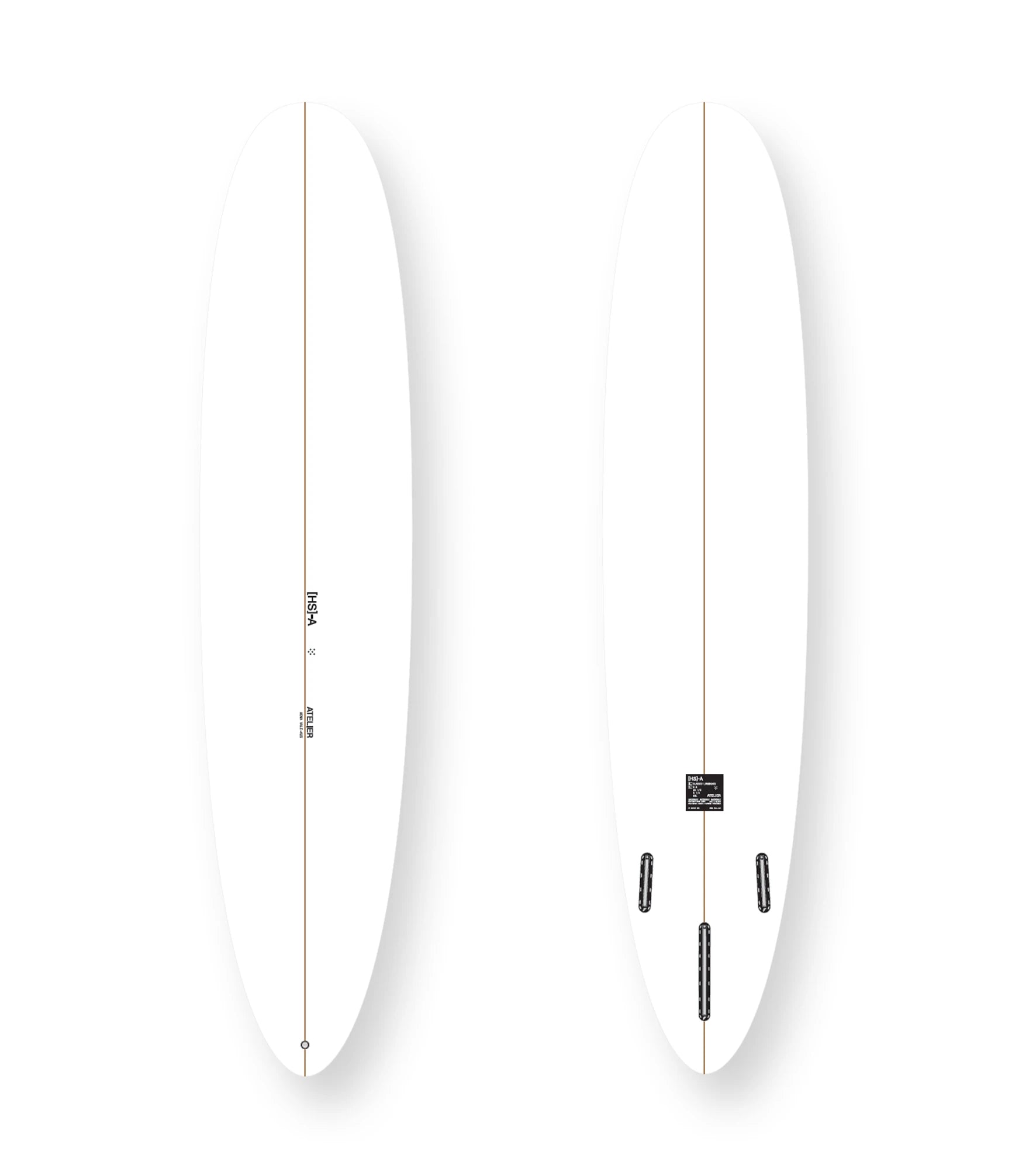 HS Atelier Classic Longboard PU - Futures - 2 + 1 Fin - Long Boards