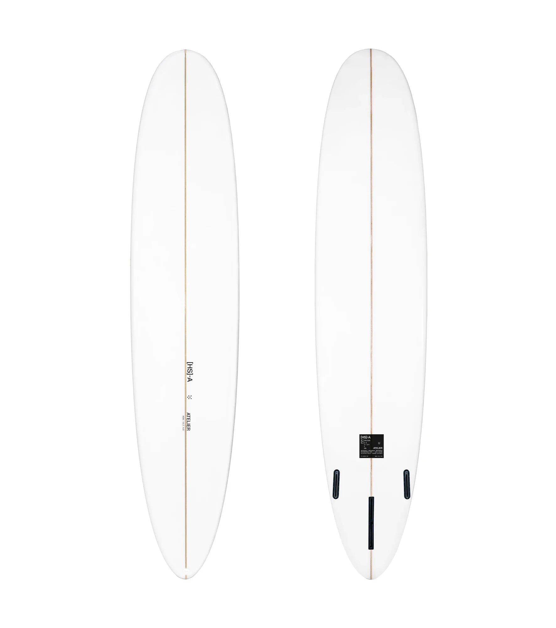 HS Atelier Classic Longboard PU - Futures - 2 + 1 Fin - Long Boards