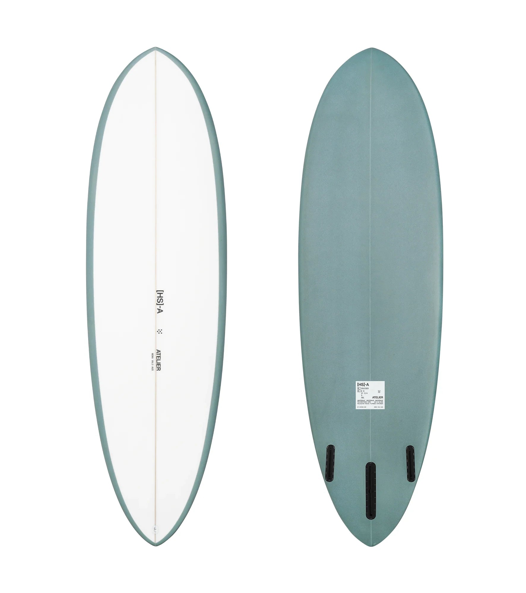 HS Atelier Cruiser PU - Futures - 2 + 1 Fin - Fun Boards