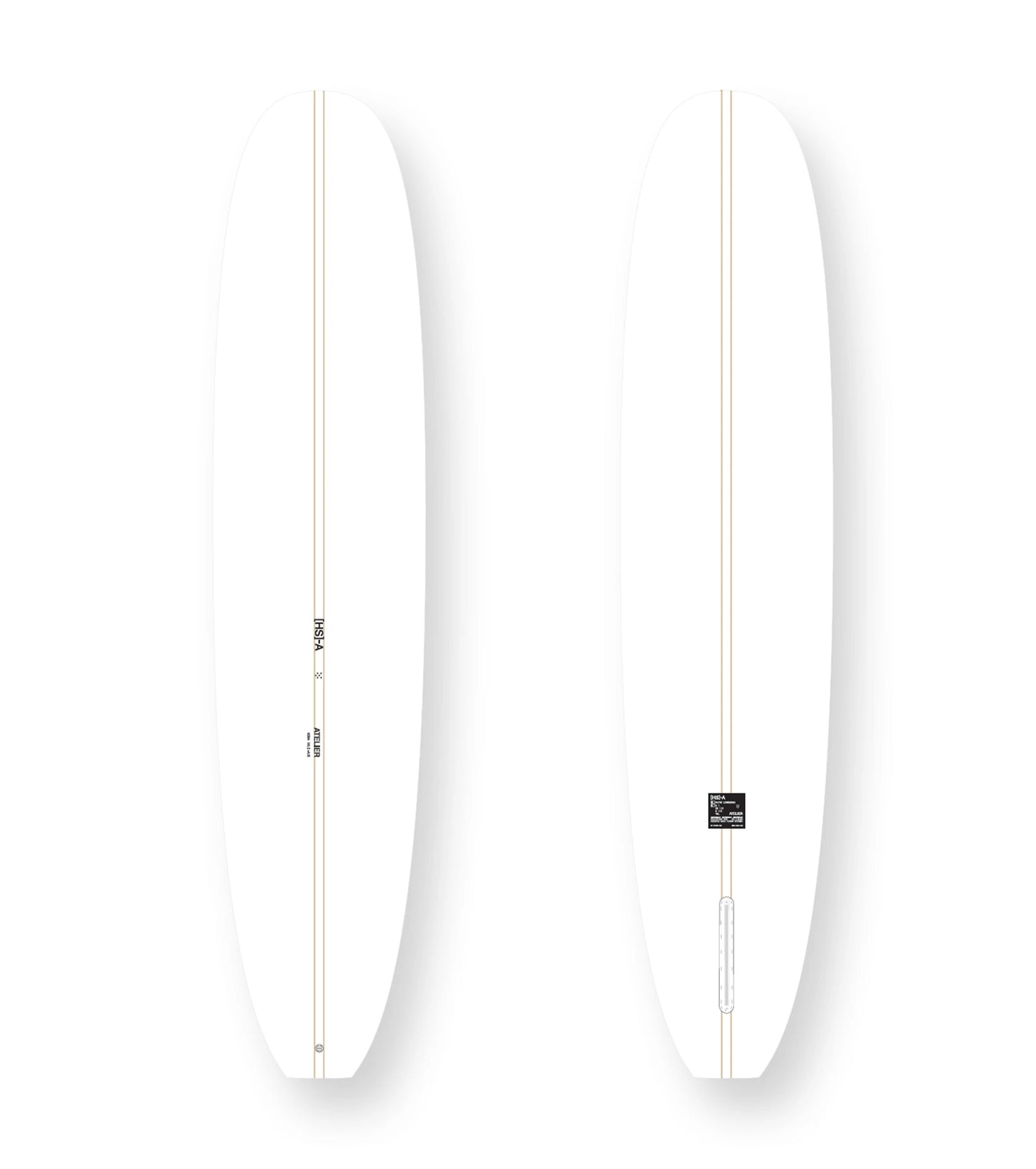 HS Atelier Classic Longboard PU - Futures - 2 + 1 Fin - Long Boards