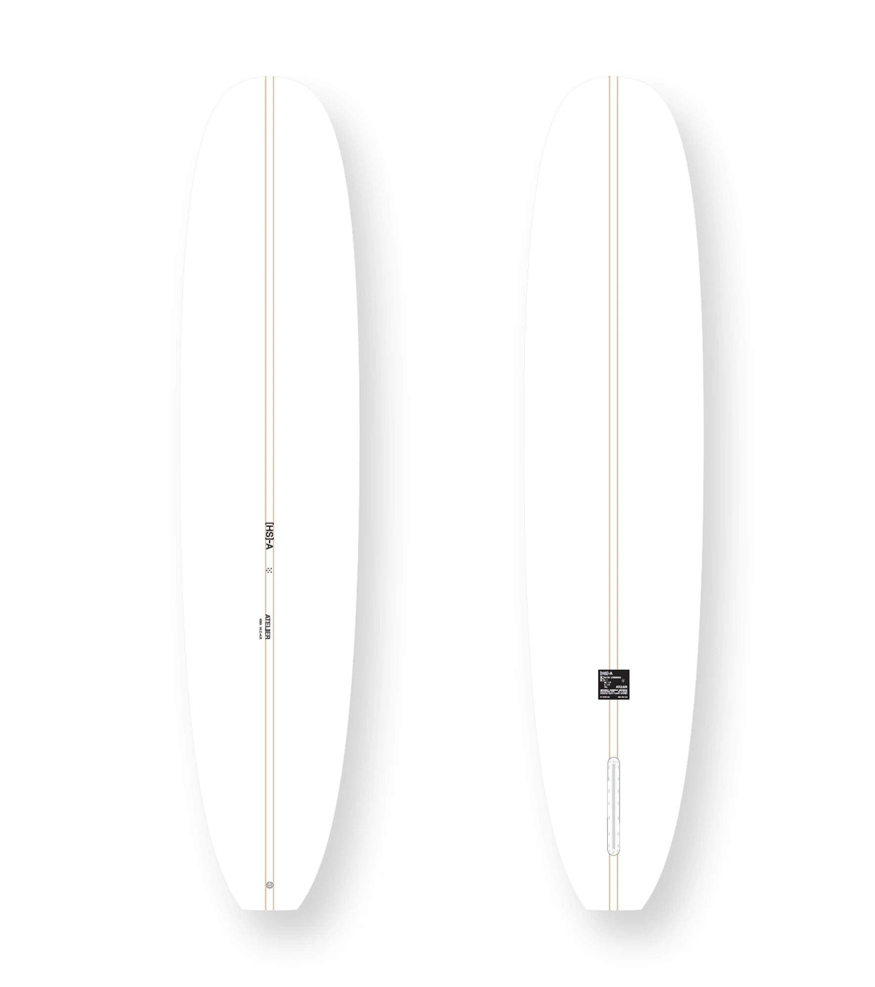 HS Atelier Classic Longboard PU - Futures - 2 + 1 Fin - Long Boards