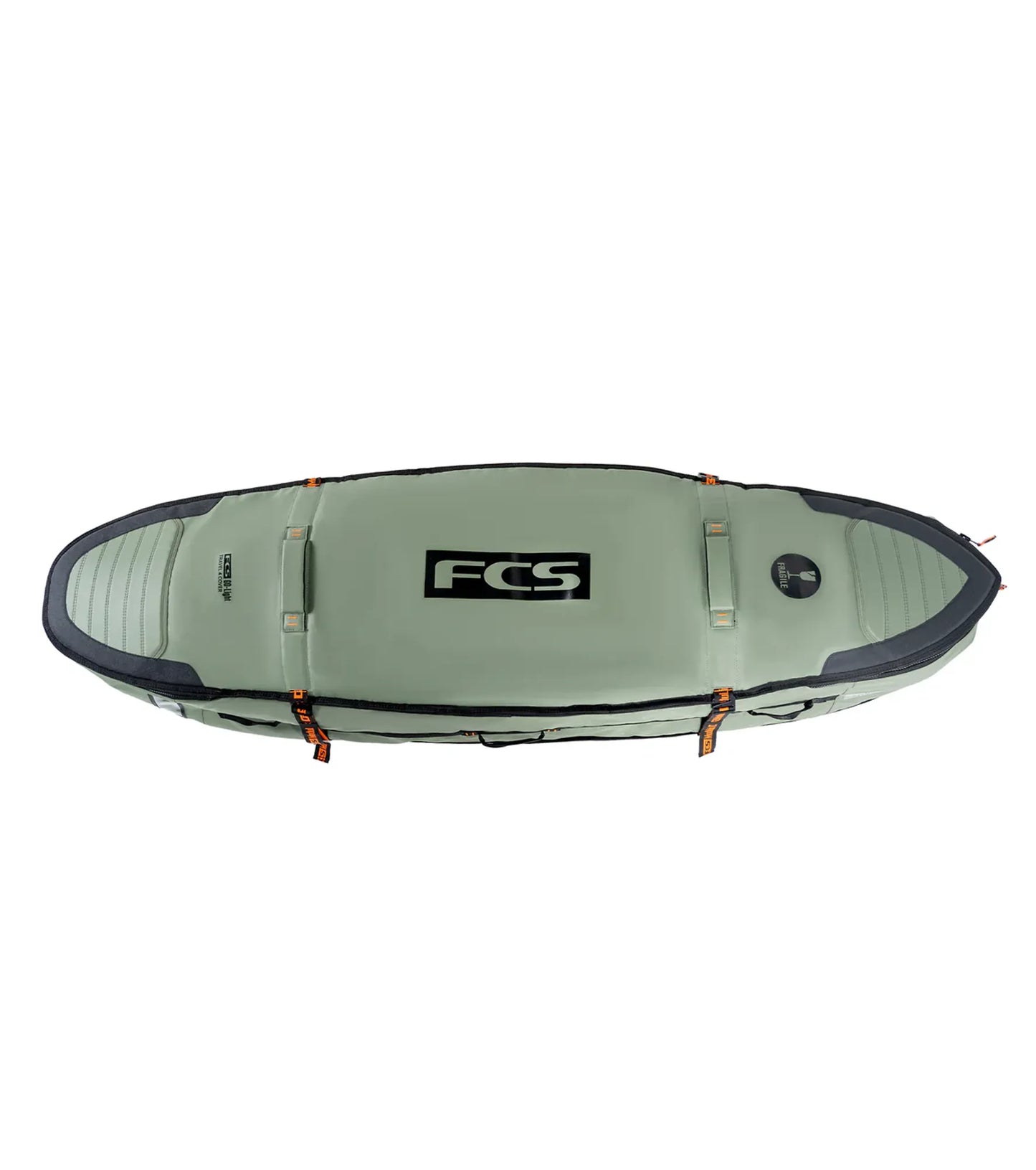 FCS Travel 3 Wheelie Shortboard / Fish Board Bag GO-Light