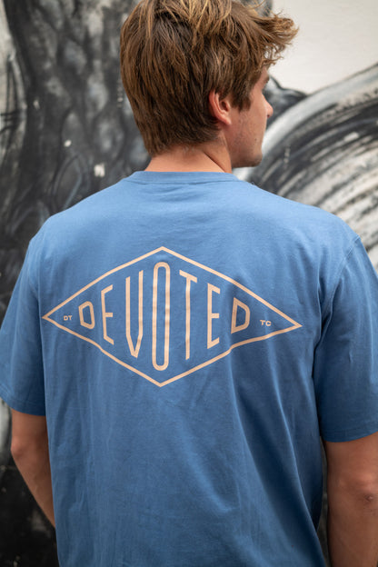 Devoted Printed Diamond Tee 200Gr - Tees