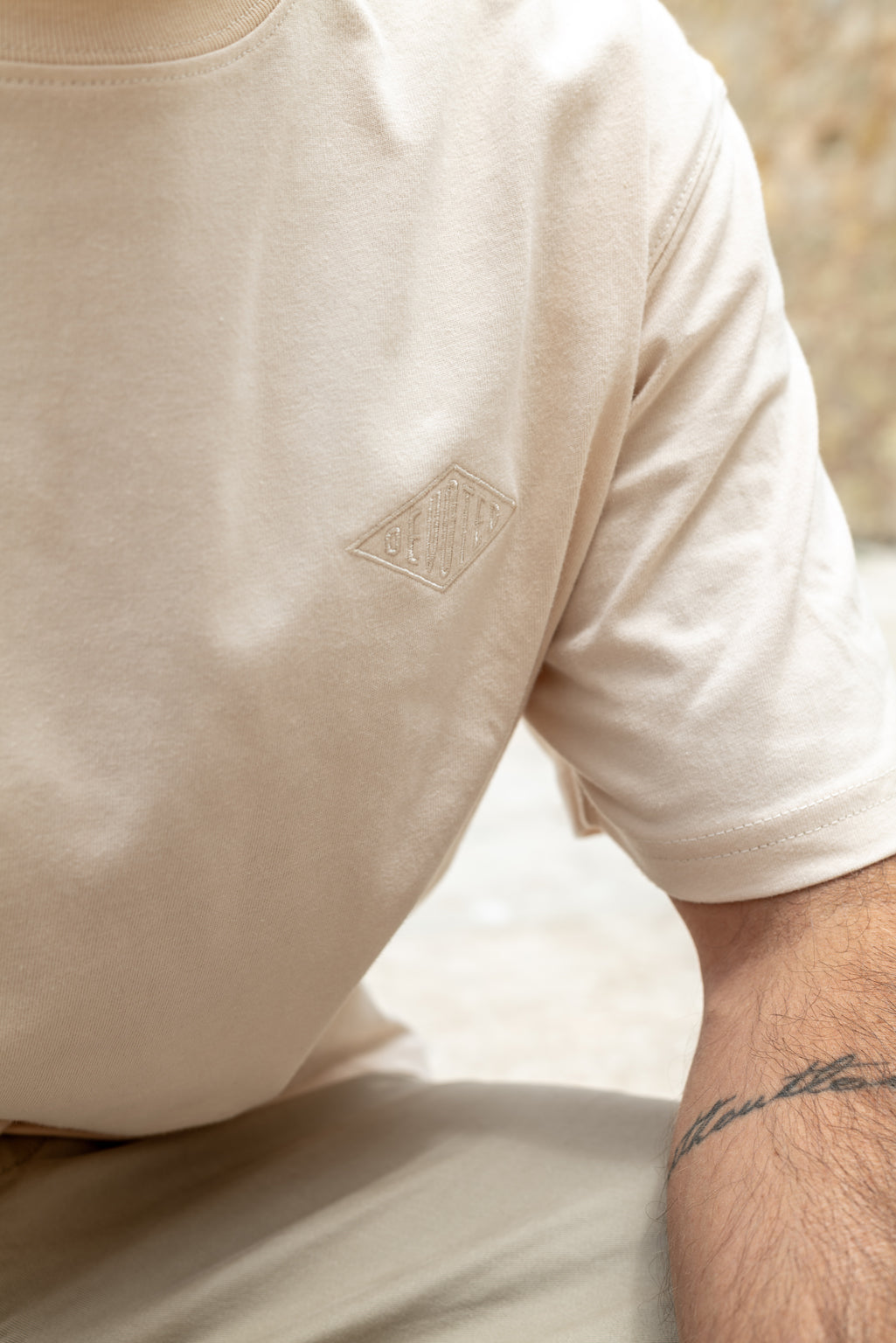 Devoted Embroided Diamond Tee - Tees