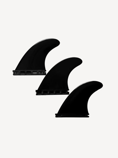 Devoted Thruster Fin Set Nylon Single Tab Black - Futures/Thruster