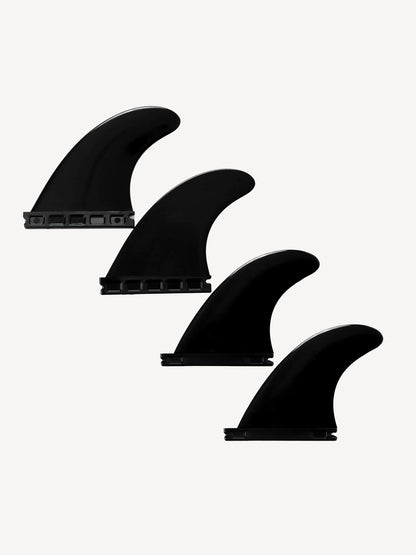 Devoted Quad Fin Set Nylon Single Tab Black - Futures/Quad