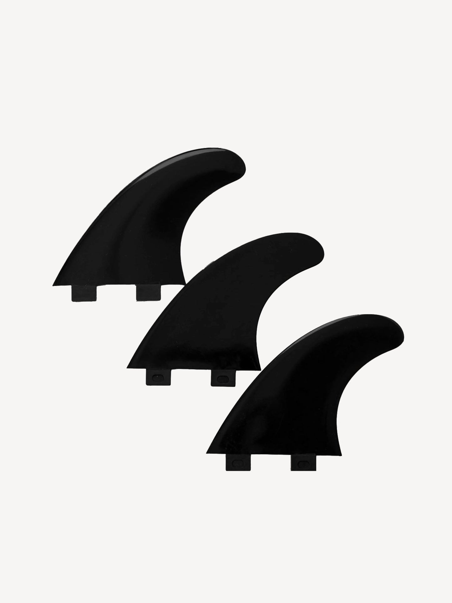 Devoted Thruster Fin Set Nylon Single Tab Black - Futures/Thruster