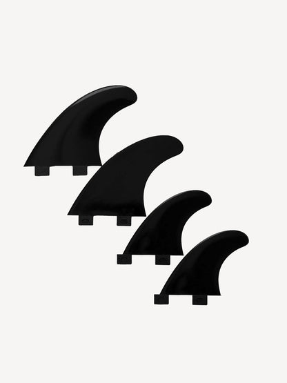 Devoted Quad Fin Set Nylon Single Tab Black - Futures/Quad