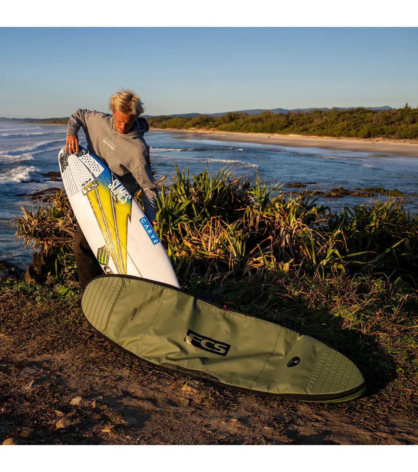 FCS Day-X Mid-Length Board Bag GO-Light