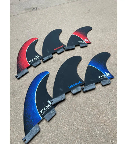 FCS II Gabriel Medina Performance Core Thruster Fins - Blue