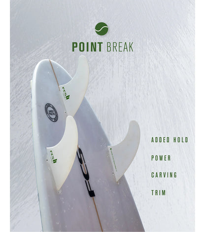 FCS II Carver Performance Core Thruster Fins - White Edition - FCS II/Thruster