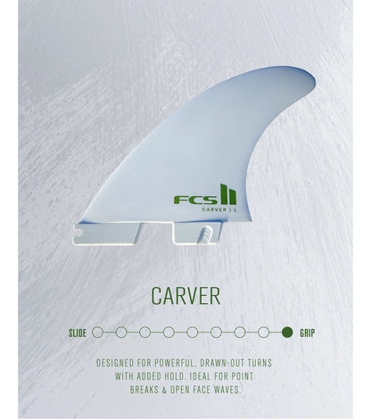FCS II Carver Performance Core Thruster Fins - White Edition - FCS II/Thruster