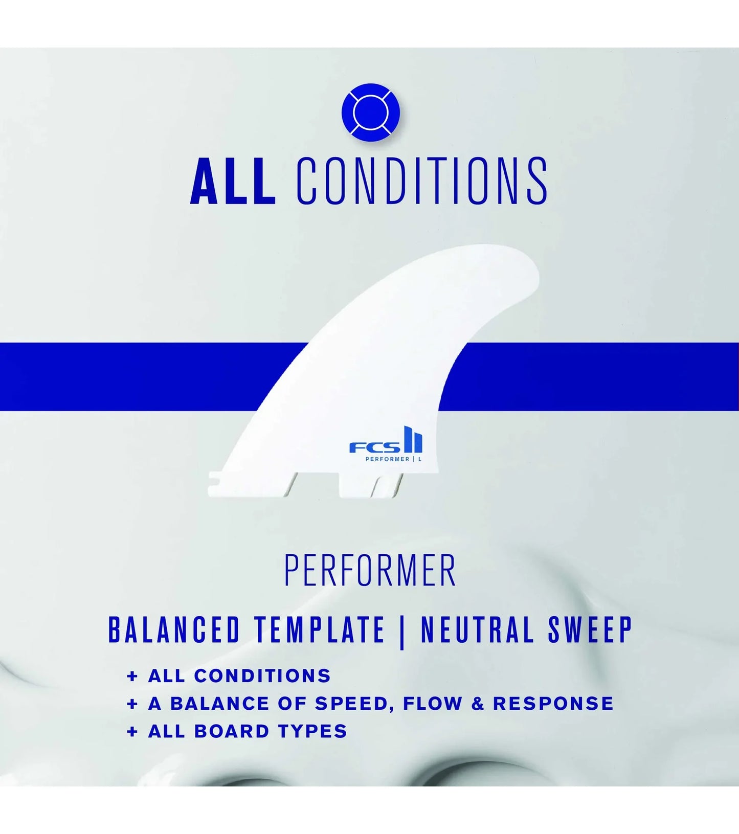 FCS II Accelerator Performance Core Thruster Fins - White Editions - FCS II/Thruster