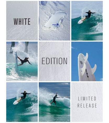 FCS II Performer Performance Core Thruster Fins - White Edition - FCS II/Thruster