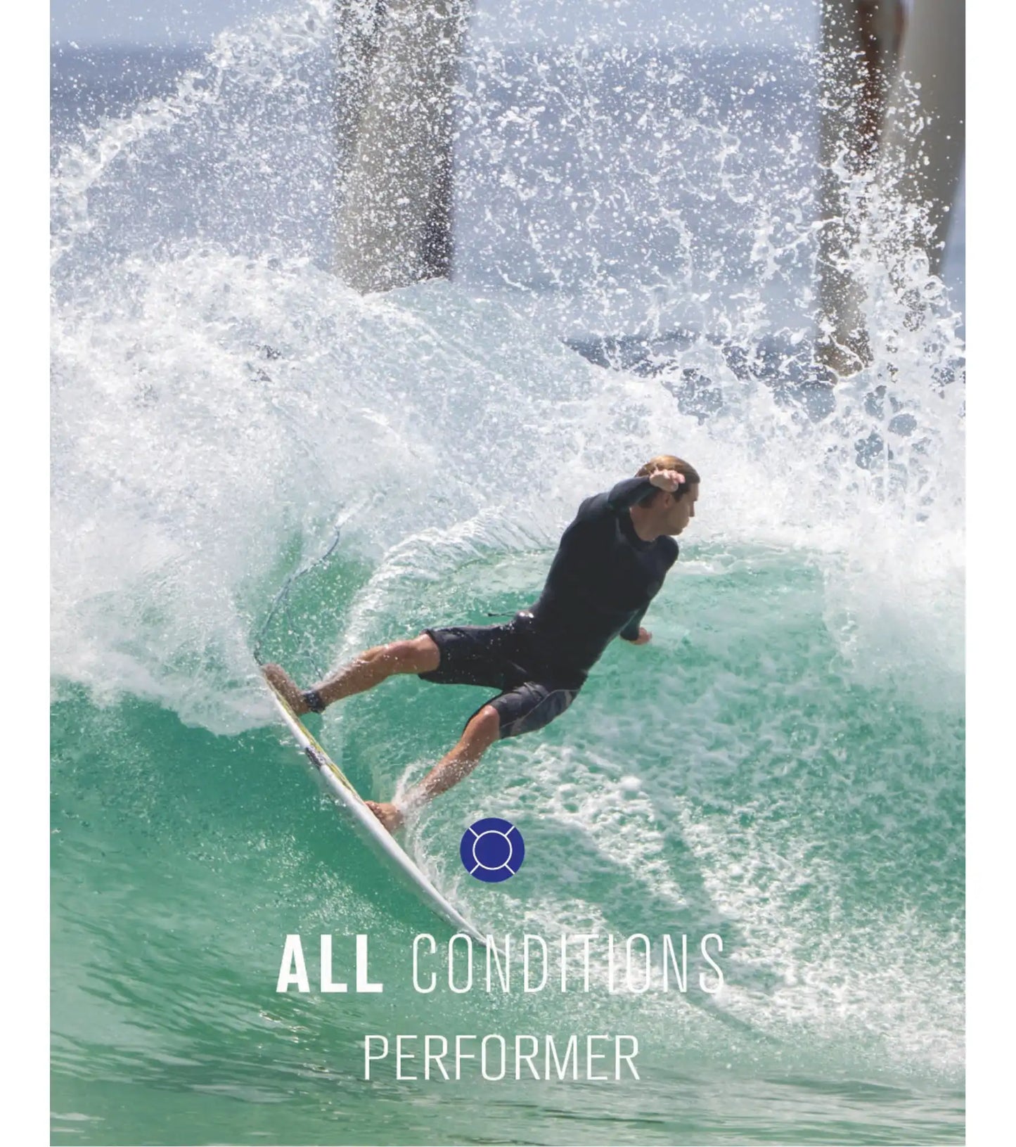 FCS II Performer Performance Core Thruster Fins - White Edition - FCS II/Thruster