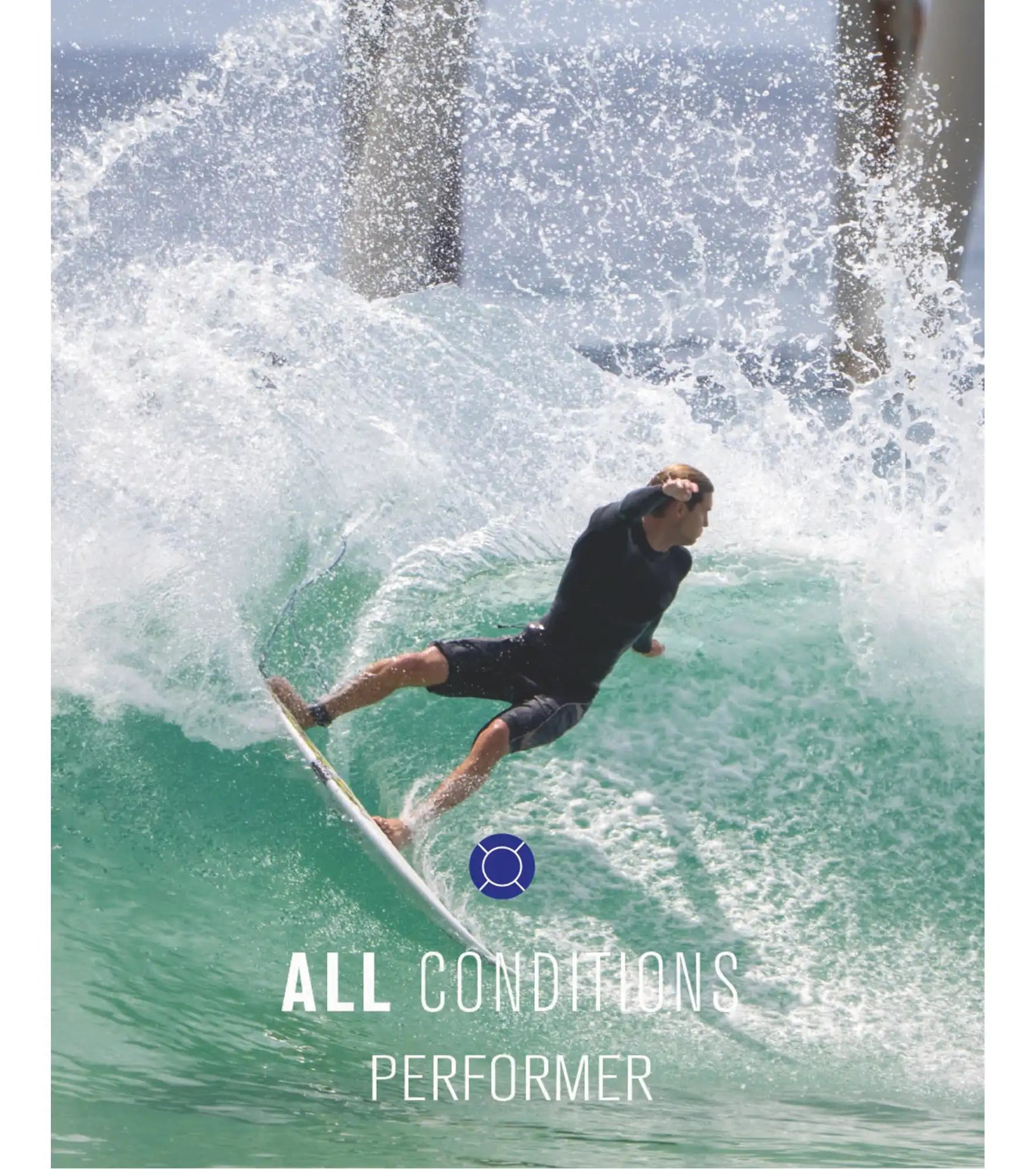 FCS II Performer Performance Core Thruster Fins - White Edition - FCS II/Thruster