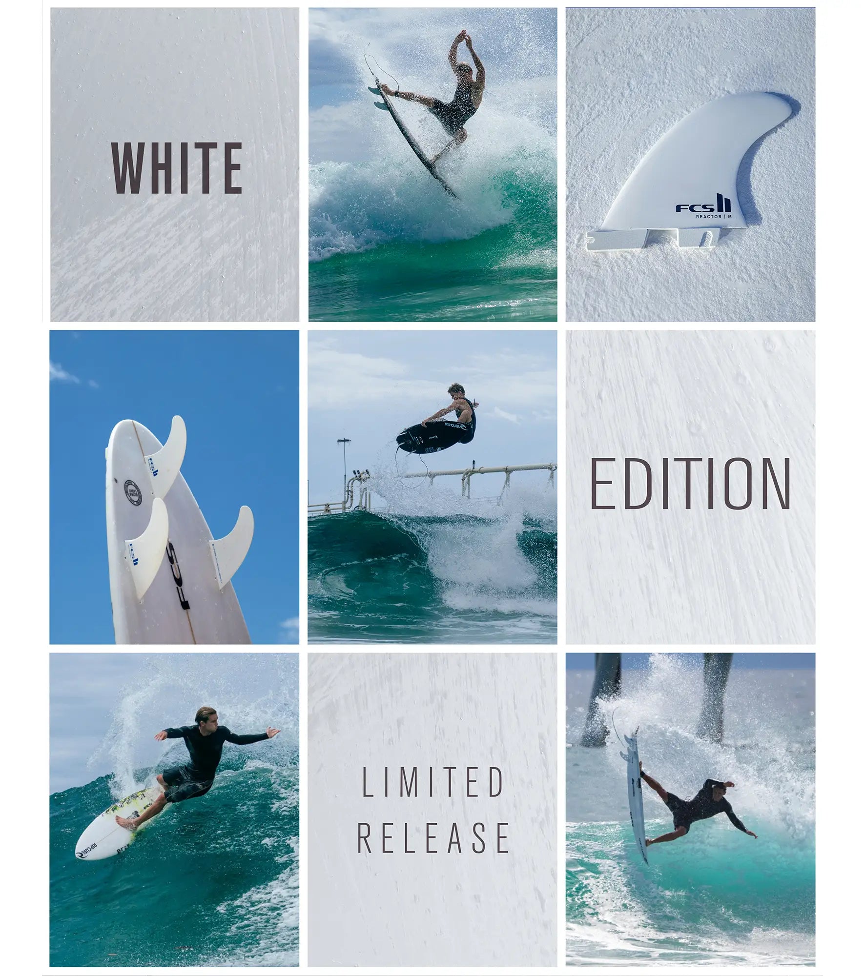 FCS II Reactor Performance Core Thruster Fins - White Edition - FCS II/Thruster