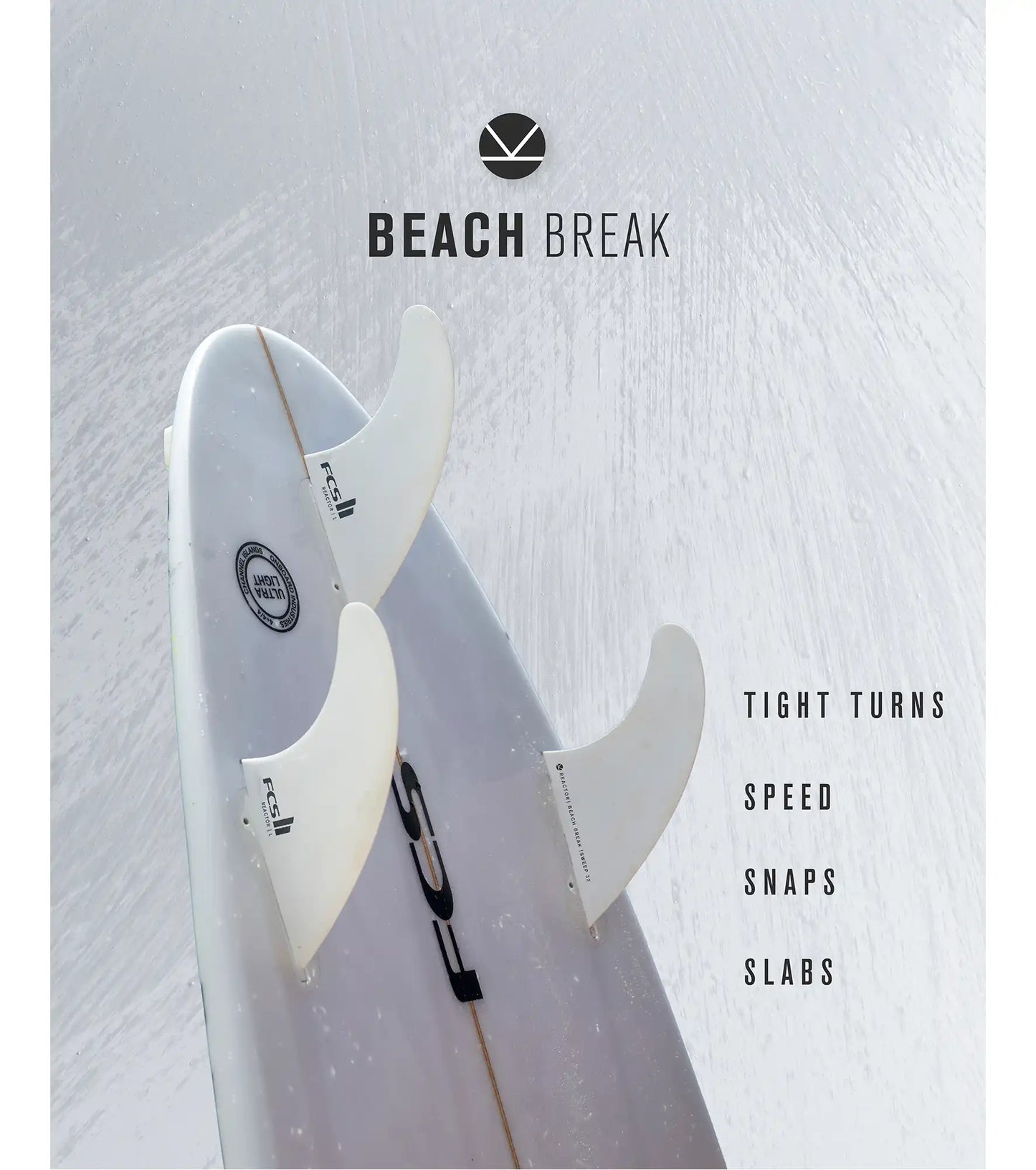 FCS II Reactor Performance Core Thruster Fins - White Edition - FCS II/Thruster