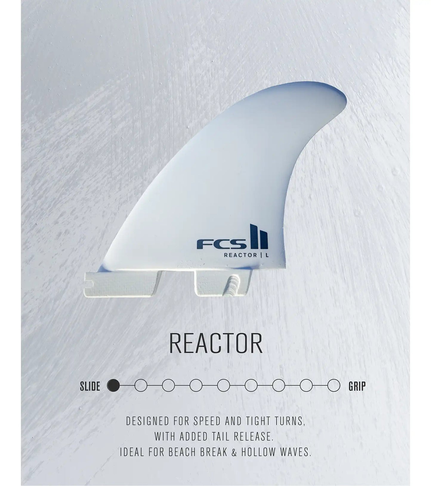 FCS II Reactor Performance Core Thruster Fins - White Edition - FCS II/Thruster