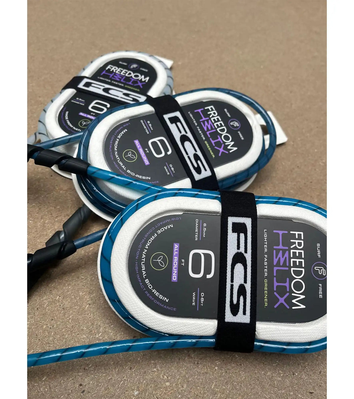 FCS Freedom Helix All Round Leash - Smoke