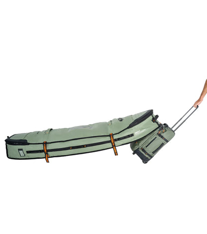 FCS Travel 3 Wheelie Shortboard / Fish Board Bag GO-Light