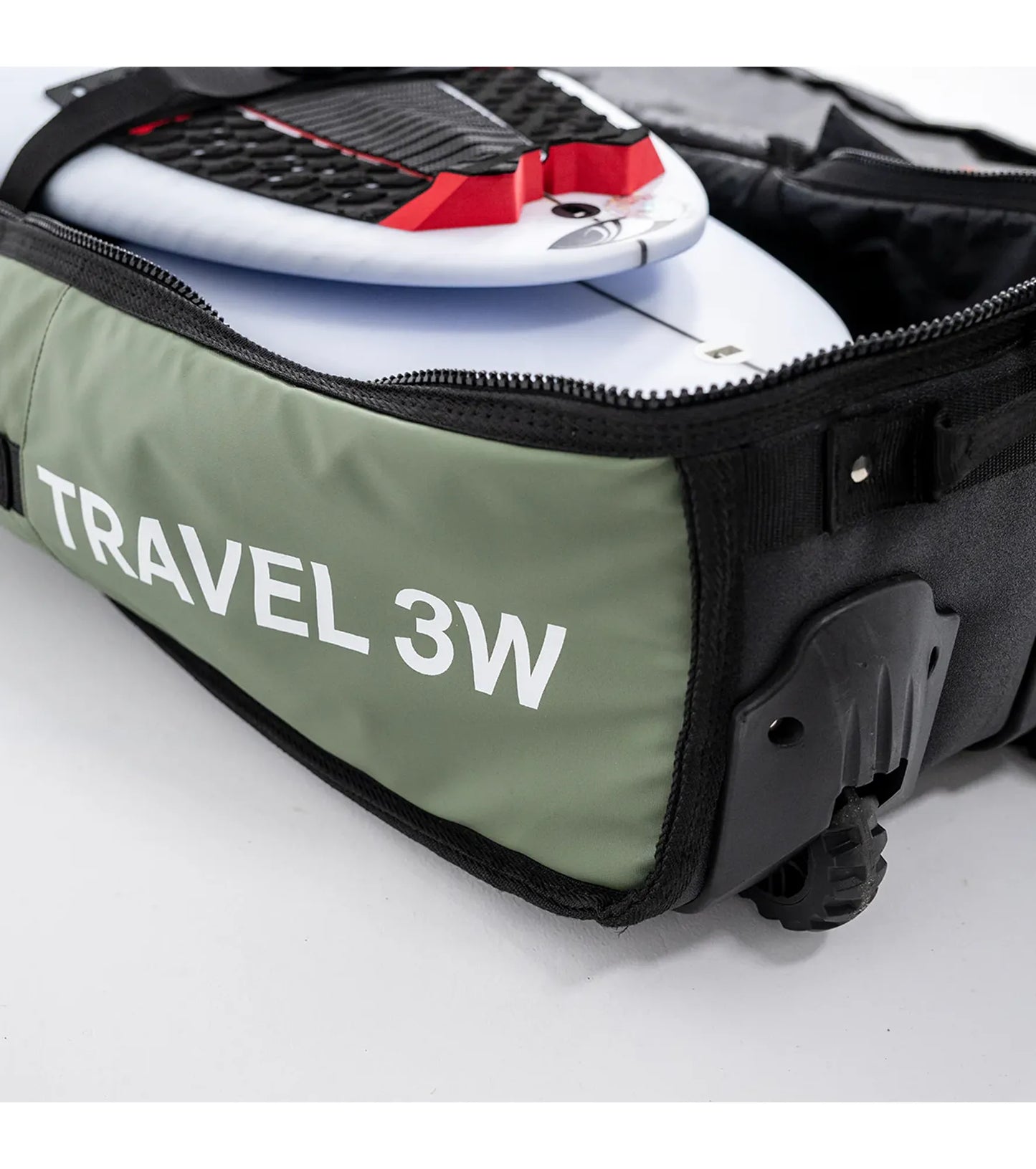 FCS Travel 3 Wheelie Shortboard / Fish Board Bag GO-Light
