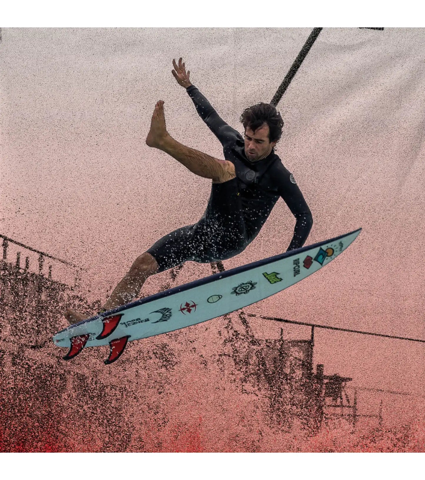 FCS Code Red Essential Comp Leash - Mason Ho - Ankle Leashes