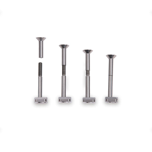 Fusion Only Titanium Mast Plate Split Bolt Silver