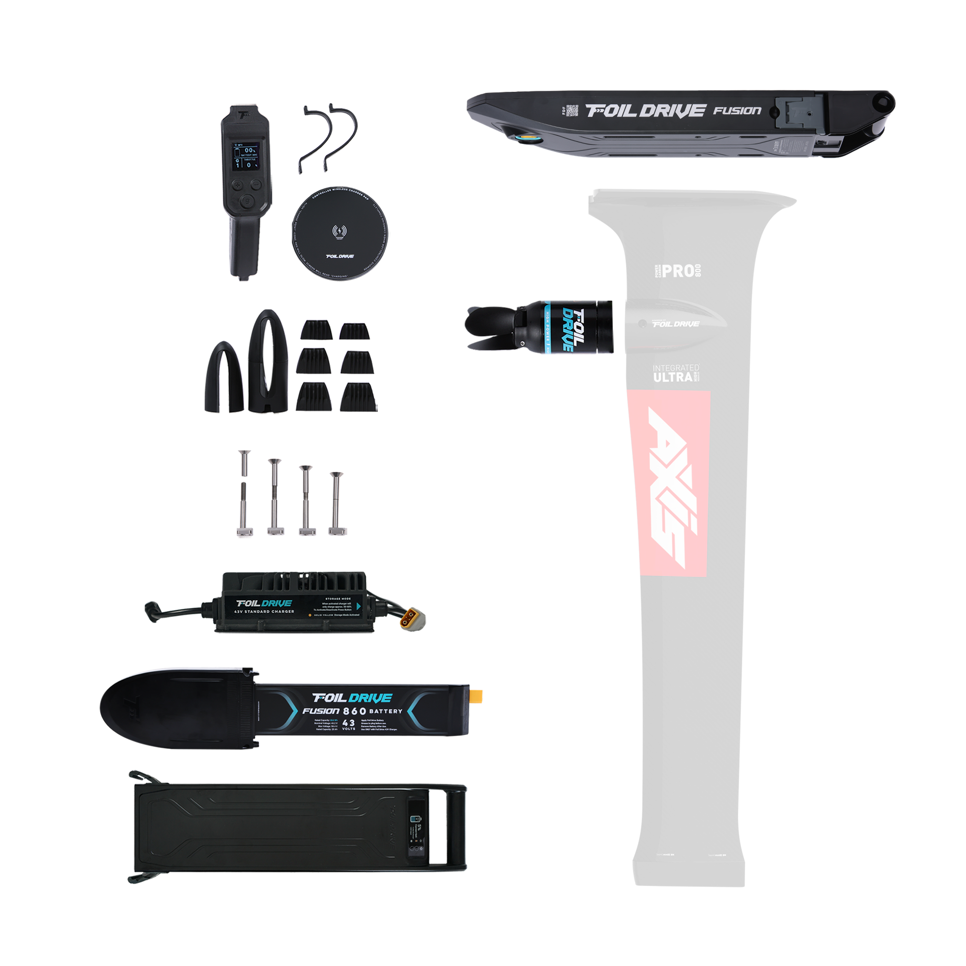 Foil Drive Fusion x AXIS Carbon Integrated 800 Mast Bundle