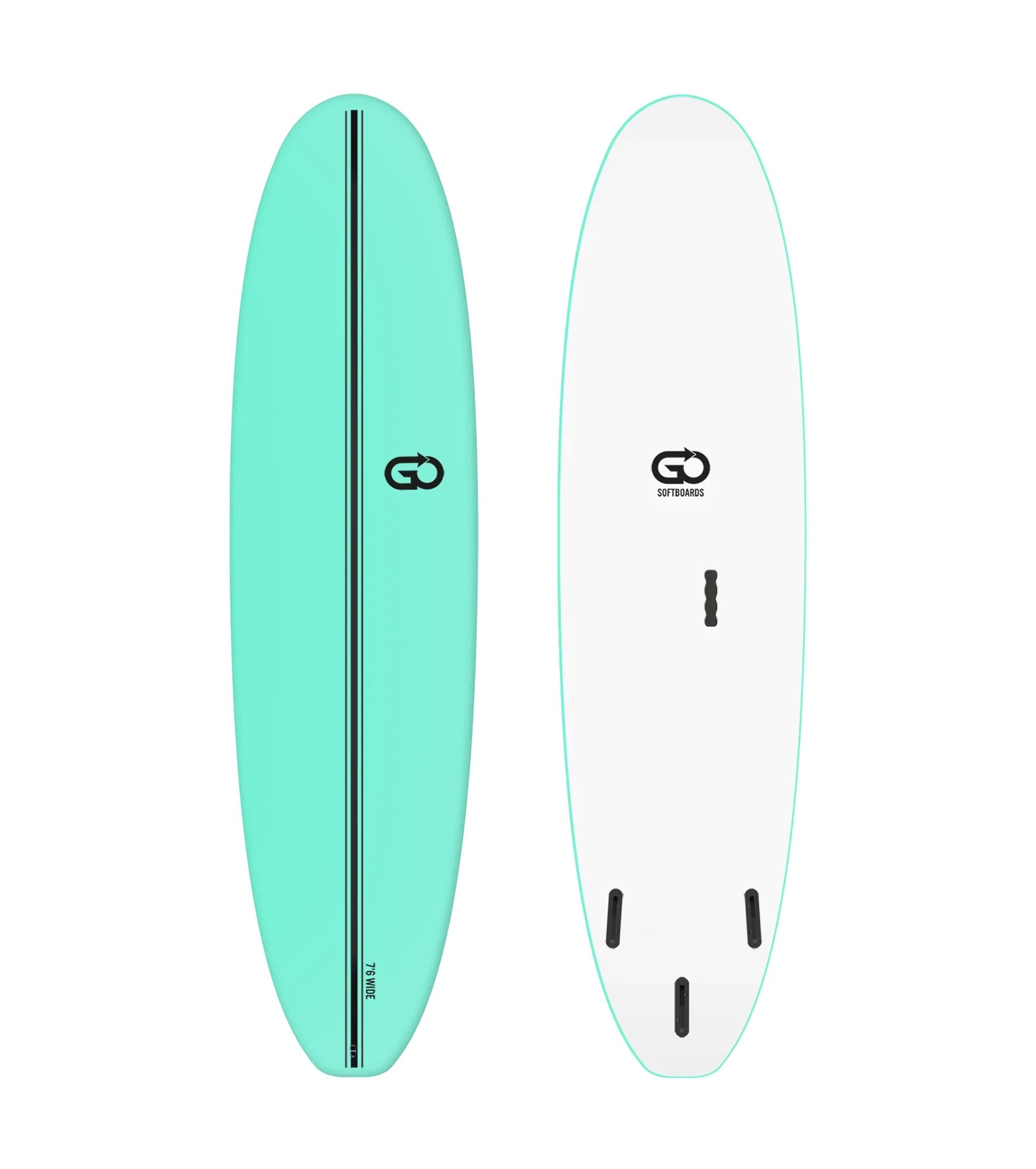 GO Softboards Surf Wide Range - Fiber Tech - 3 Fin - Fun Boards