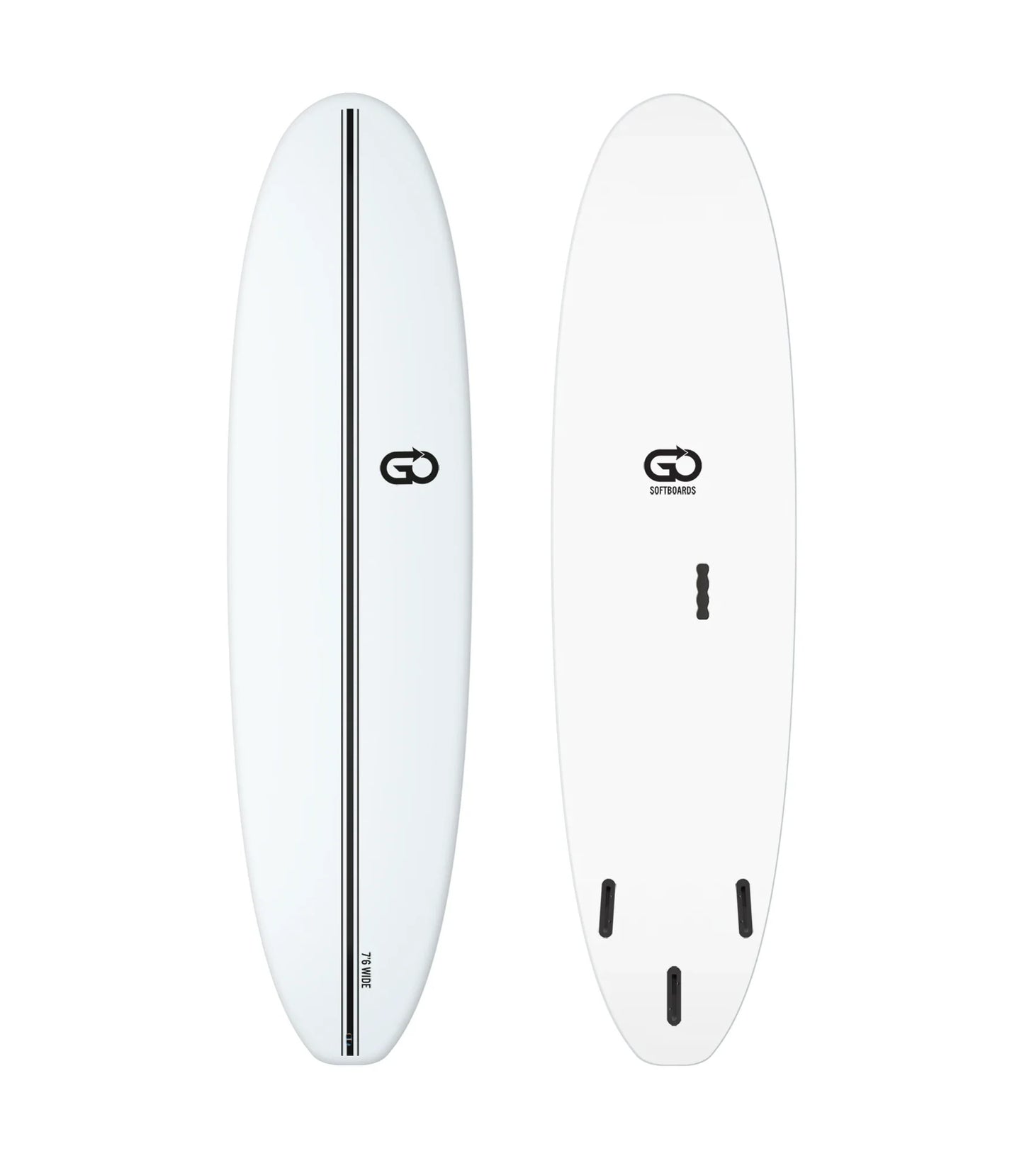 GO Softboards Surf Wide Range - Fiber Tech - 3 Fin - Fun Boards