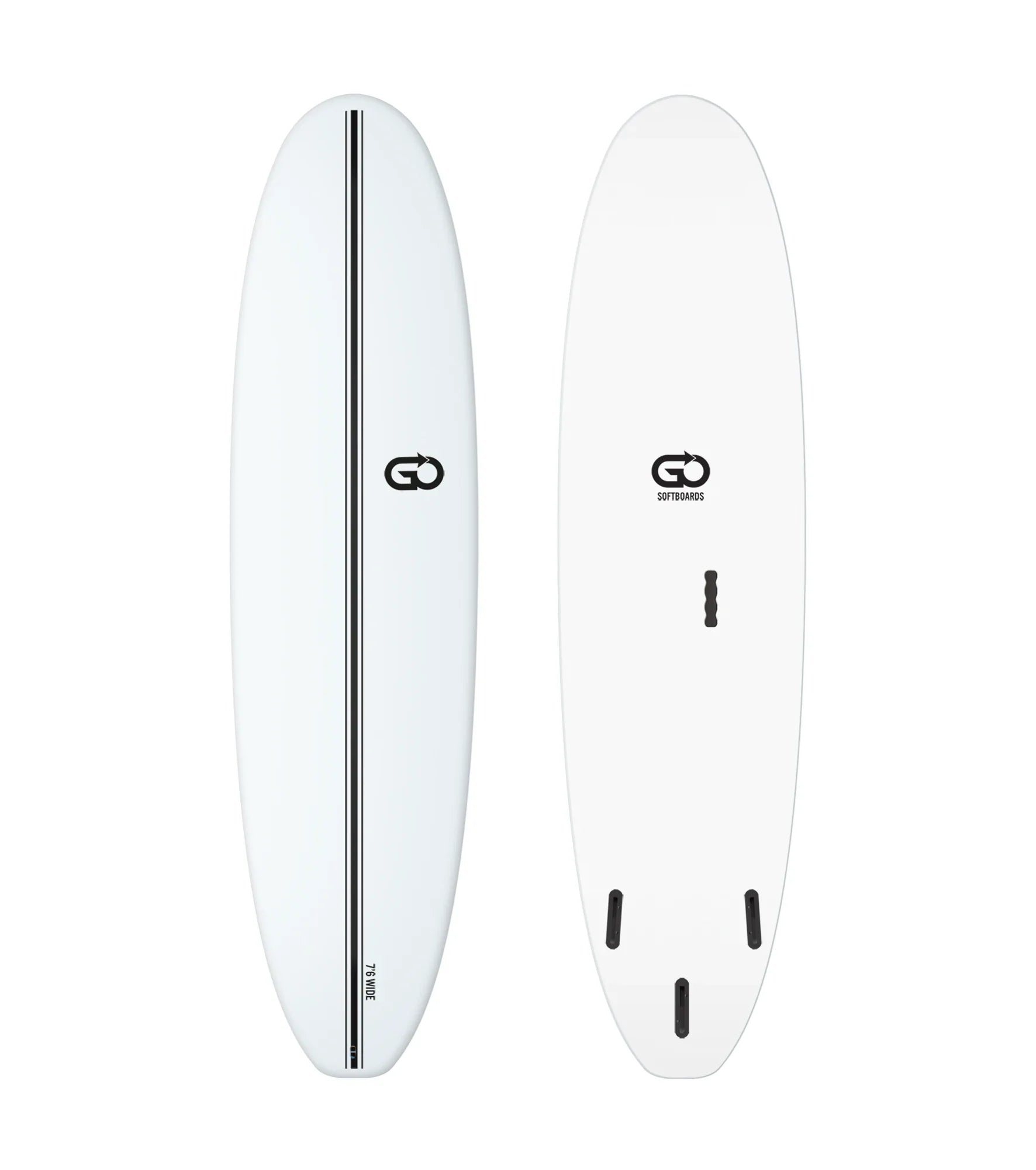 GO Softboards Surf Wide Range - Fiber Tech - 3 Fin - Fun Boards