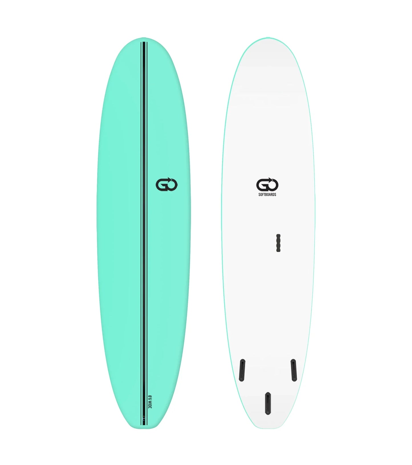 GO Softboards Surf Wide Range - Fiber Tech - 3 Fin - Fun Boards