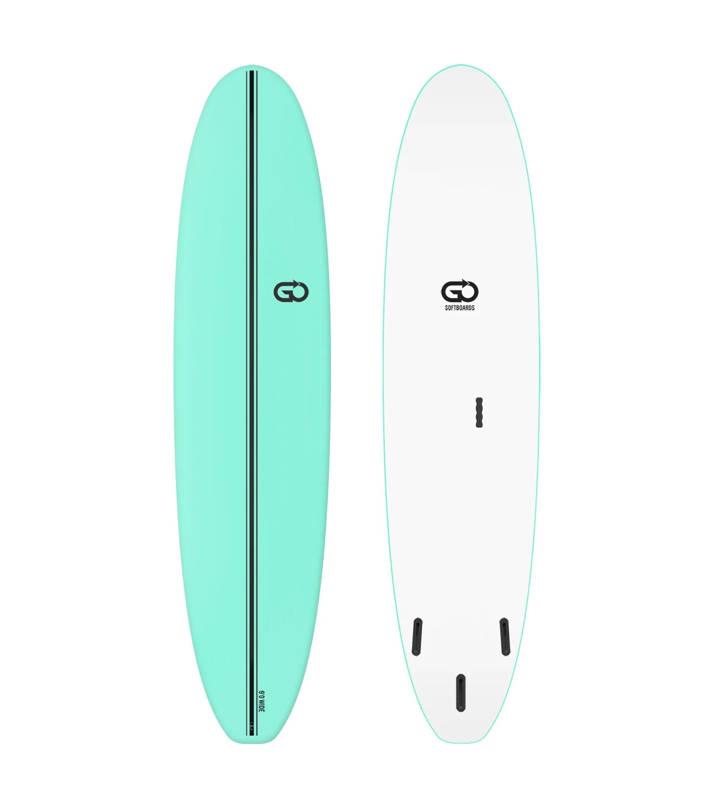 GO Softboards Surf Wide Range - Fiber Tech - 3 Fin - Fun Boards