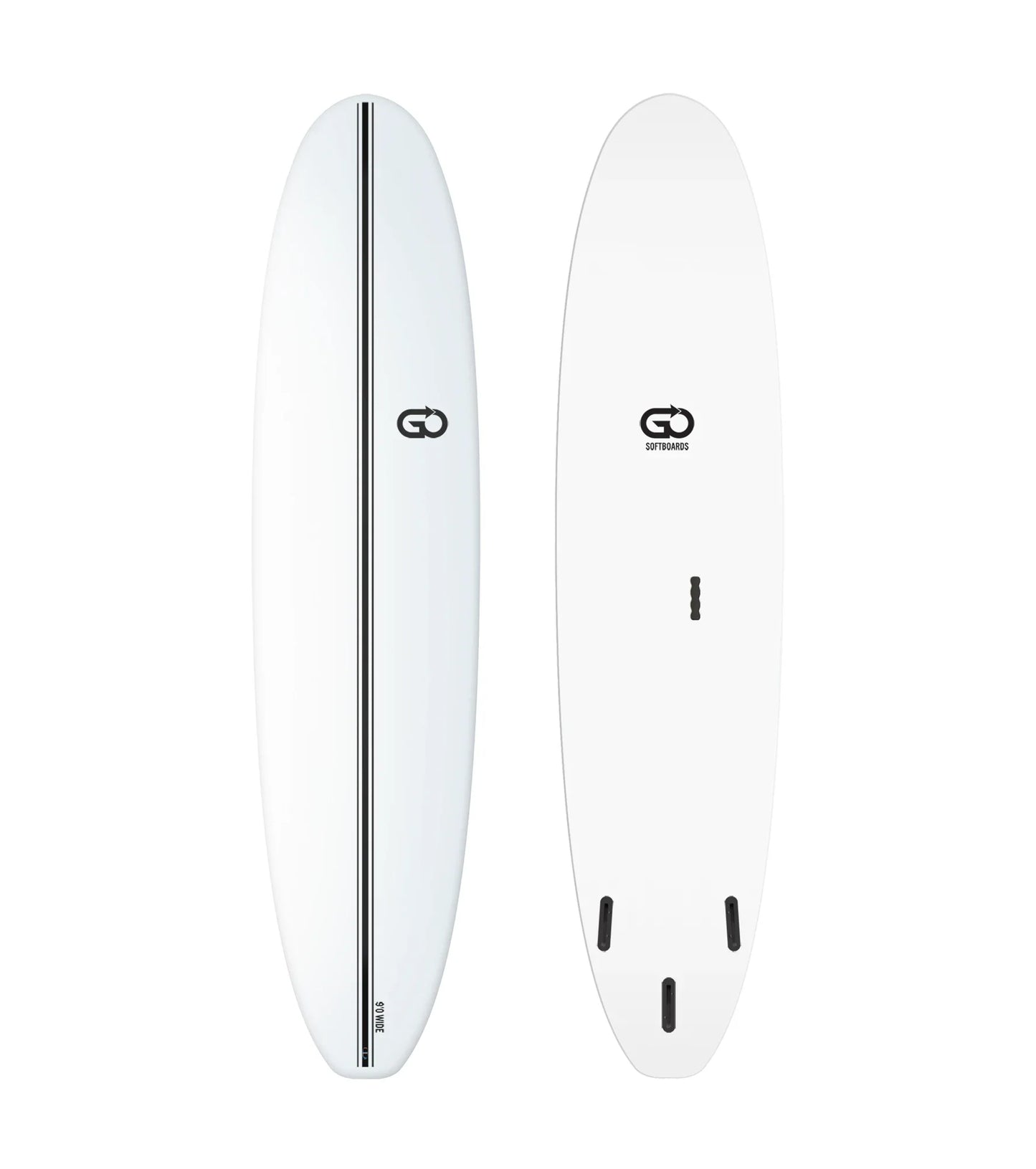 GO Softboards Surf Wide Range - Fiber Tech - 3 Fin - Fun Boards