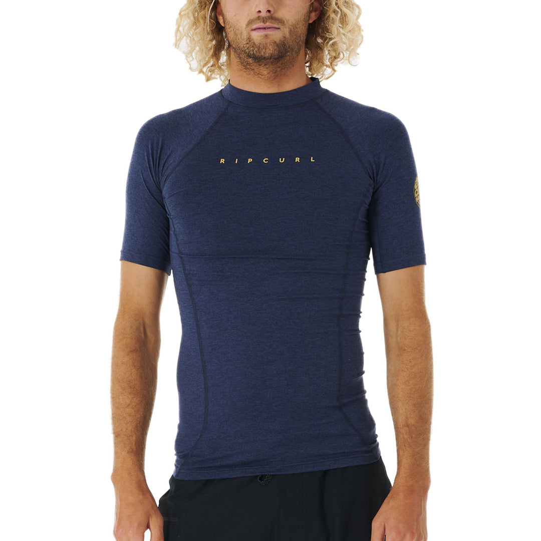 Rip Curl Dawn Patrol Perf Short Sleeve Uv Tee Black Wlu3Dm - S/S Vests