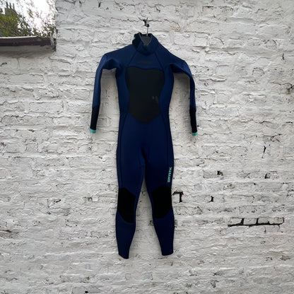 Mystic Brand Fullsuit 3/2mm Bzip Flatlock Women Night Blue USED - Fullsuit (Ungraded)