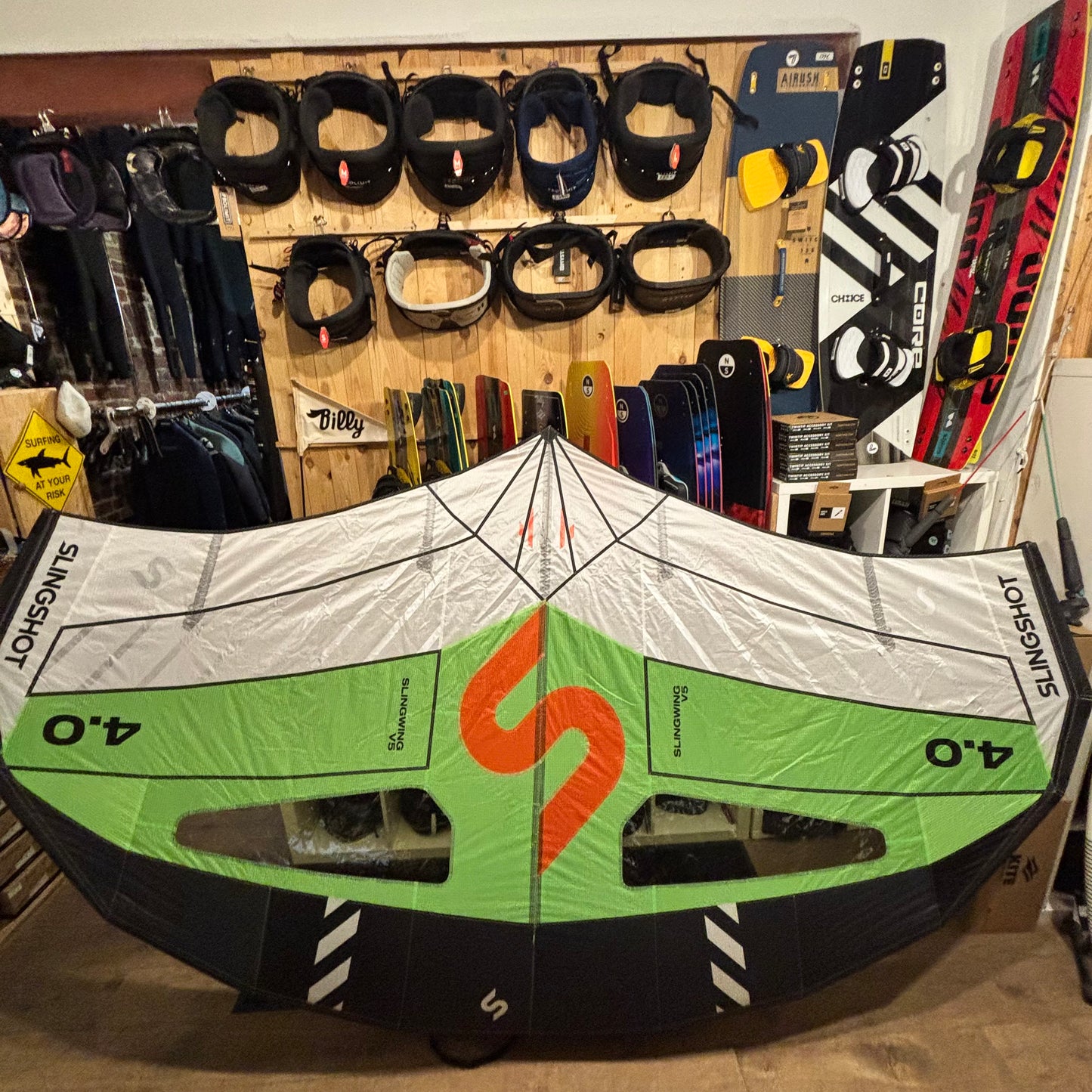 Slingshot 4.0m Slingwing V5 w/Boom - 003 USED - Kite-Wings (GRADE A)