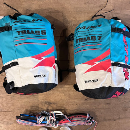Naish 5m+7m TRIAD Kite Only w/bag w/bar USED | 19 - Kites (GRADE A)