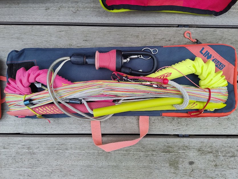 F-One Bandit 7m+9m+12m Kites with 2 bars USED